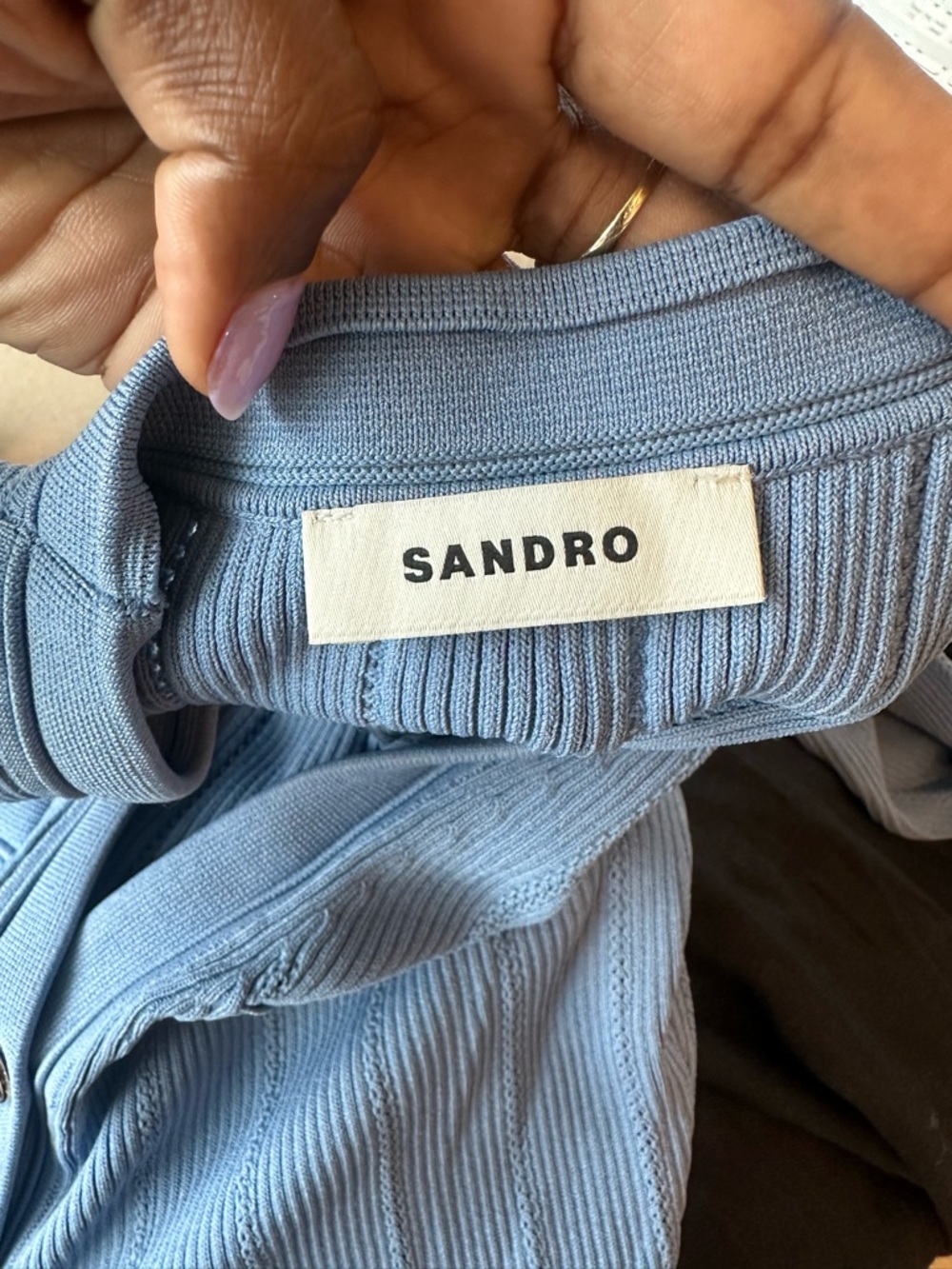 Blue Sandro Dress - Picture 6 of 8